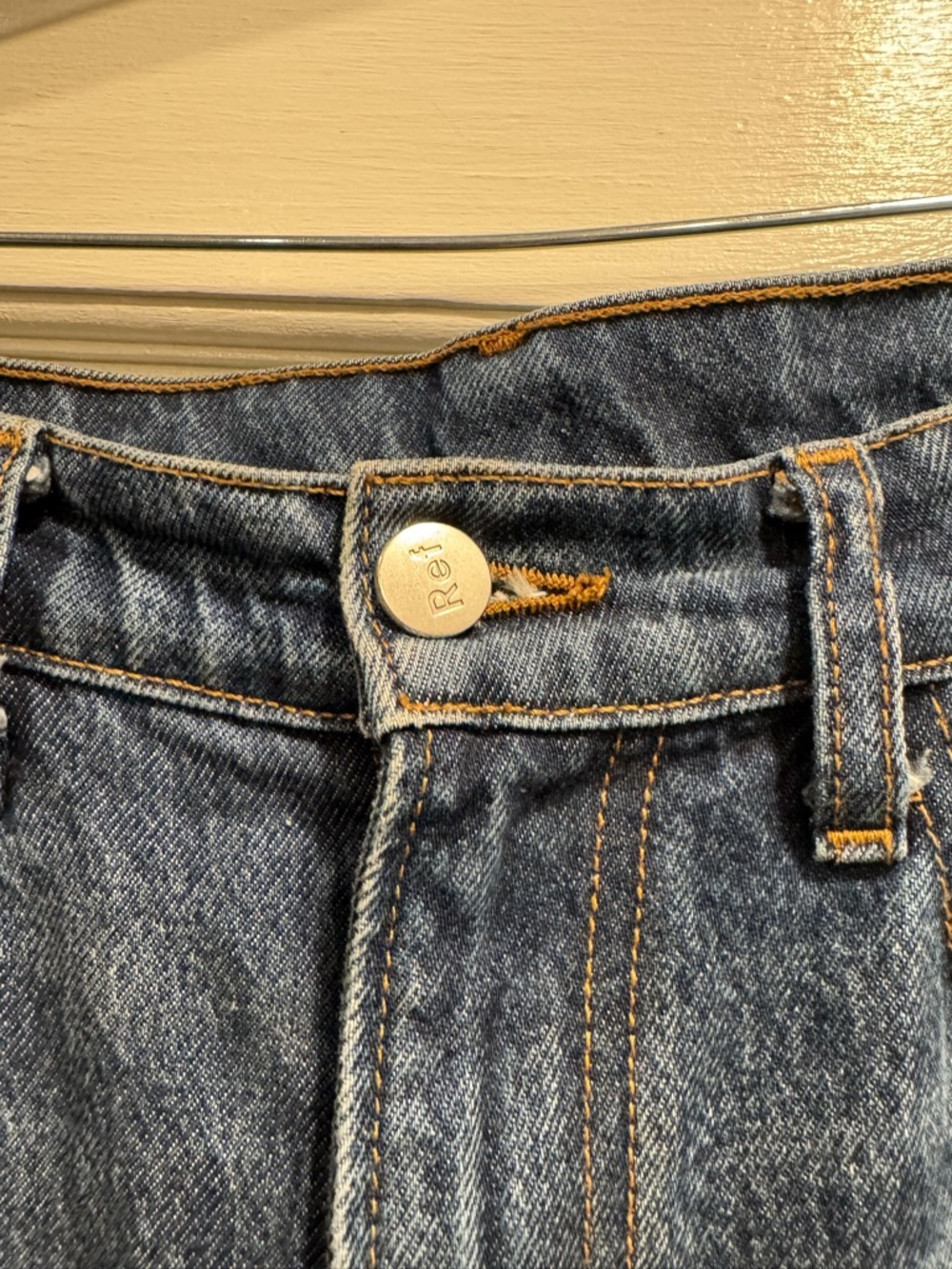 Reformation High Rise Straight Leg Stovepipe Jean 27 Classic Clean Girl Designer - Picture 3 of 9